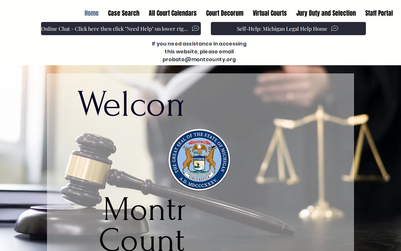 Montmorency County court docket portal for local court search