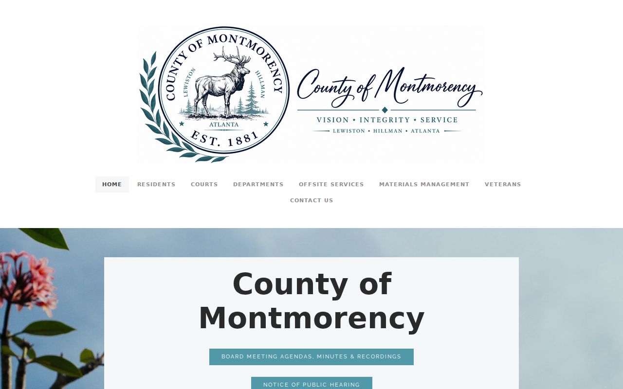 Montmorency County court docket courthouse contact location