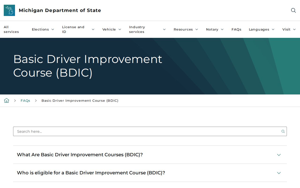 Montmorency County traffic court records Michigan state program information